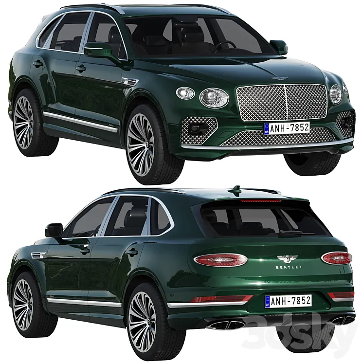 Bentley Bentayga Hybrid 2021 3D Model Free