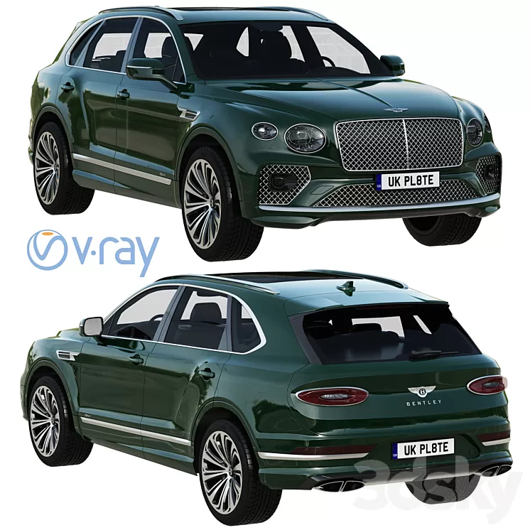 Bentley Bentayga Hybrid 2021 3D Model