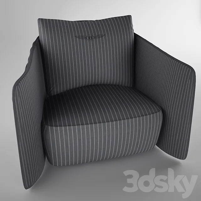 Bentley Butterfly Armchair 3D Model