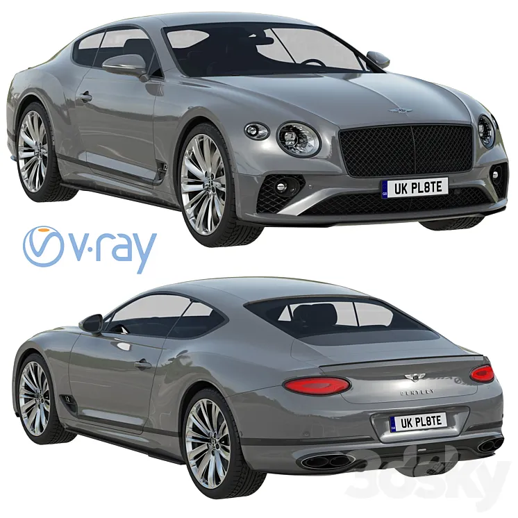 Bentley Continental GT Speed 3D Model Free