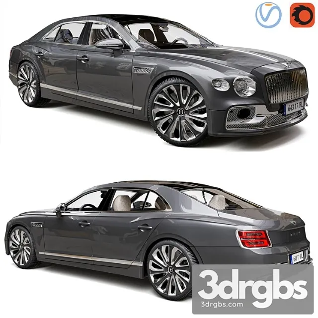 Bentley Flying Spur Mulliner 2022 3D Model Free