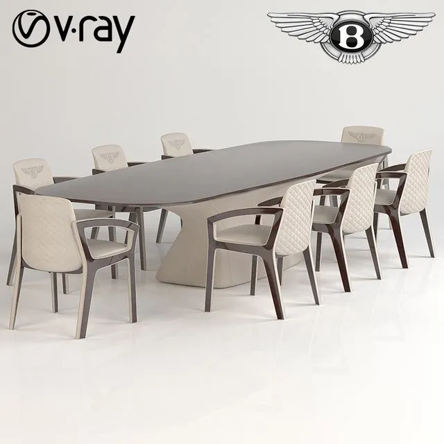 Bentley furniture Set No.1 3D Model