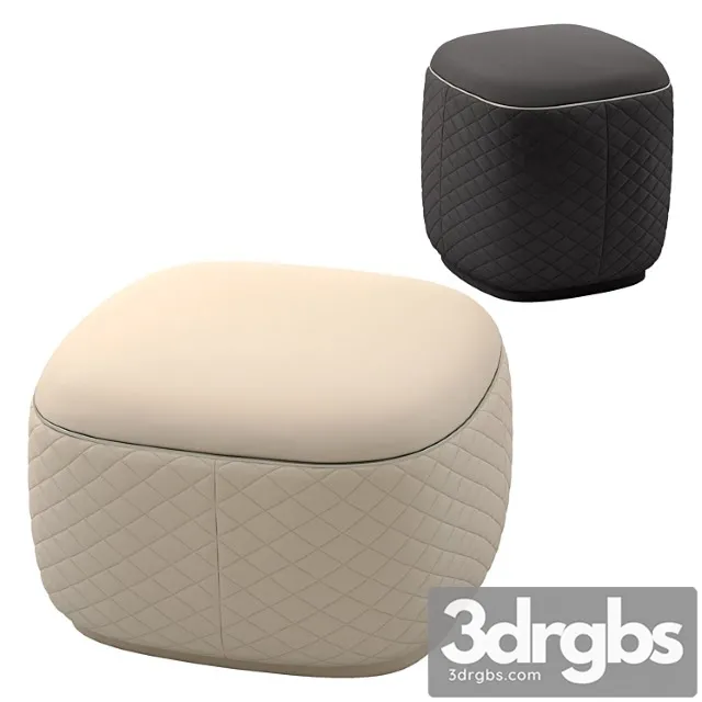 Bentley home dundee ottomans 2 3D Model Free