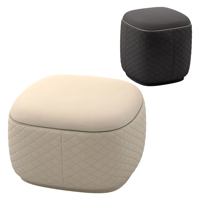 Bentley home dundee ottomans 3D Model