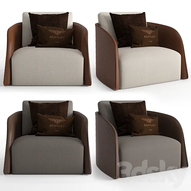 Bentley home swan armchair 3DModel