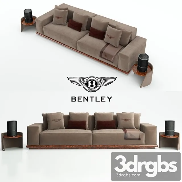 Bentley Wellinghton Sofa 2 3D Model Free