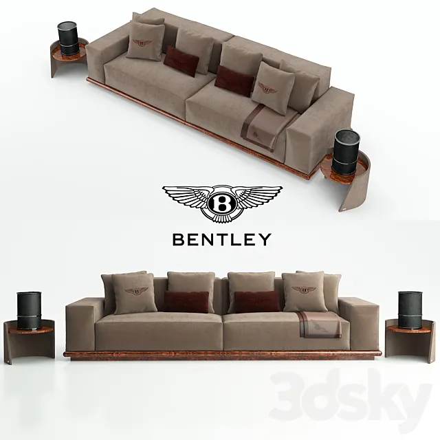 Bentley wellinghton sofa 3D Model