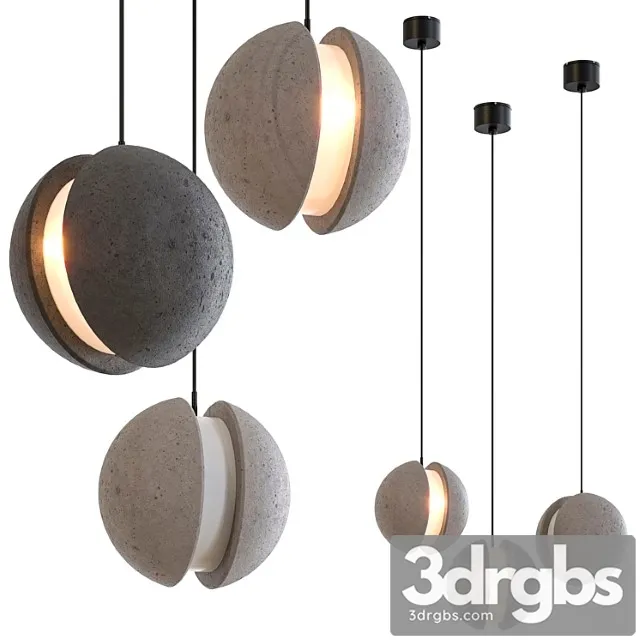 Bentu design moon pendant lamp complication 1 3D Model Free