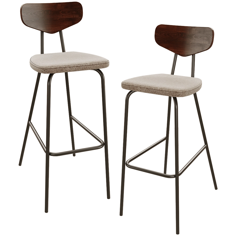 BentWood - Bar stool Melbyrn_BM 3D Model