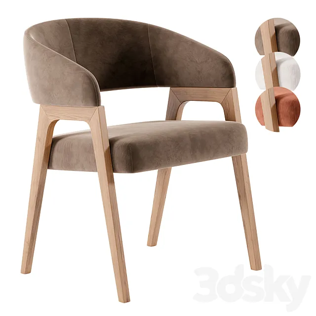 Bentwood Bernie Chair 3D Model