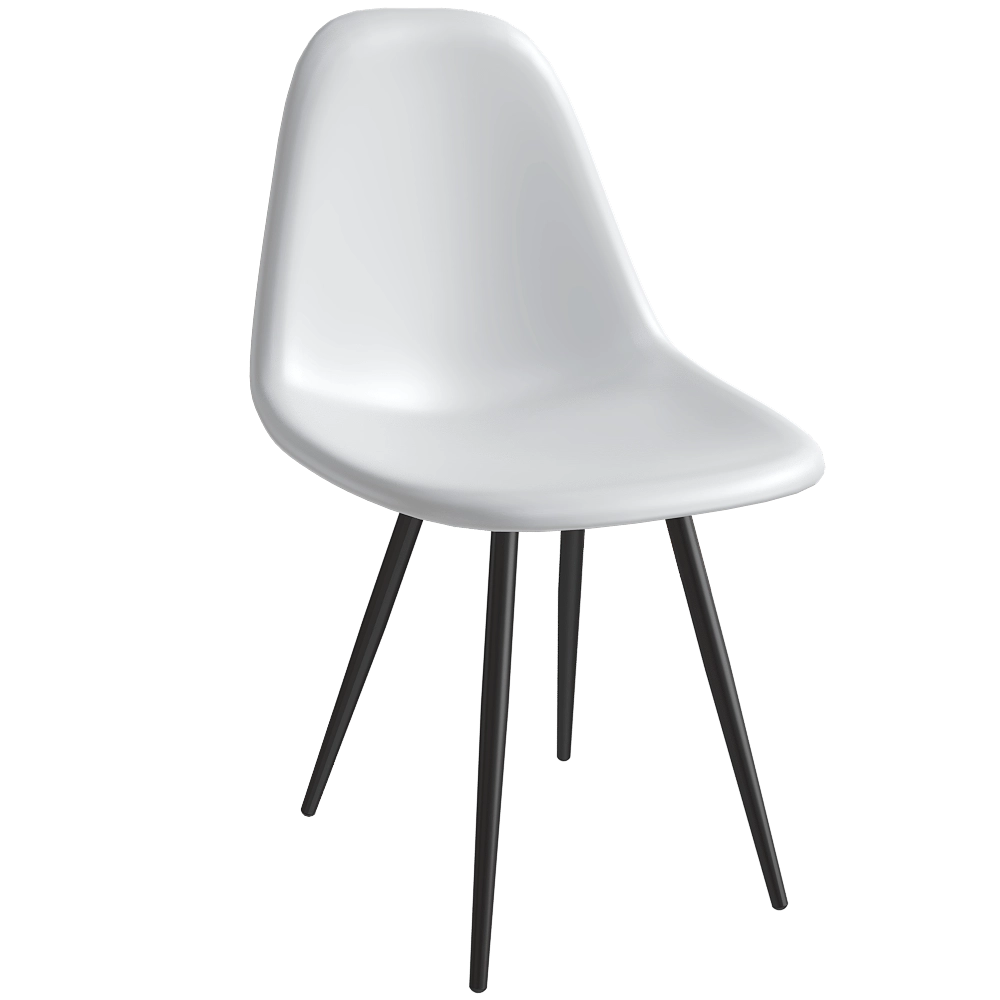 BentWood - Chair Eames HR White 3D Model