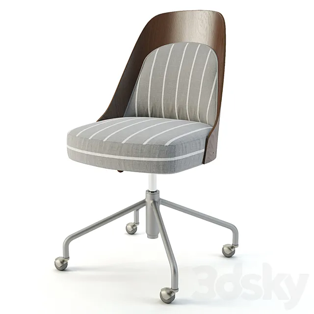 Bentwood Office Chair 3D Model