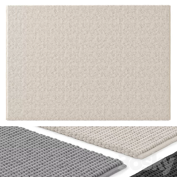 Benuta NATURALS Wool Rug Beads set 05 3D Model Free