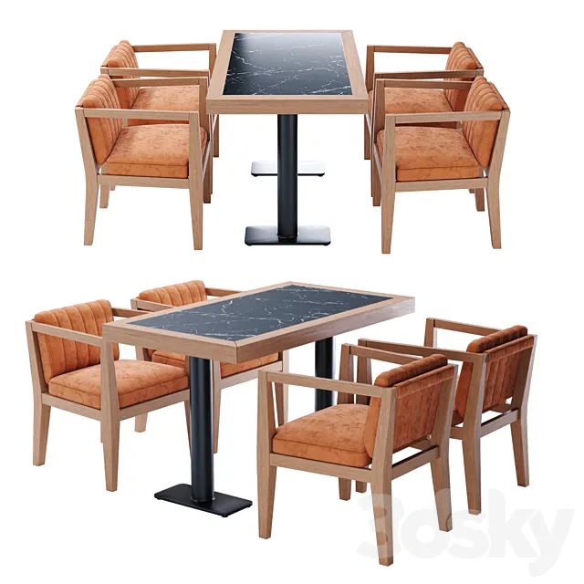 Berba group Chairs and table in a cafe Free Download