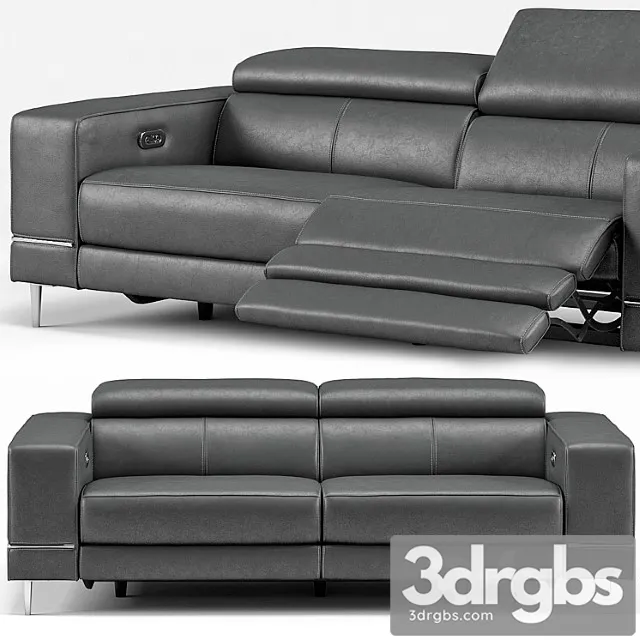 Bergamo motion sofa 2 3D Model Free