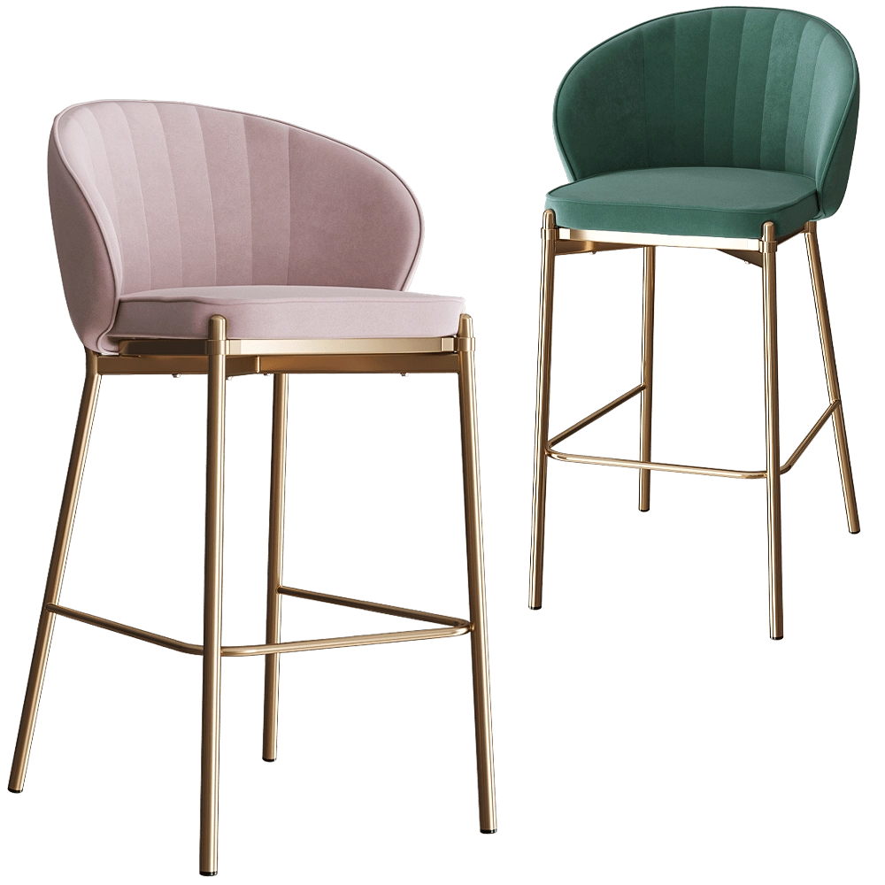 Bergenson Bjorn - Barstool Coral 3D Model