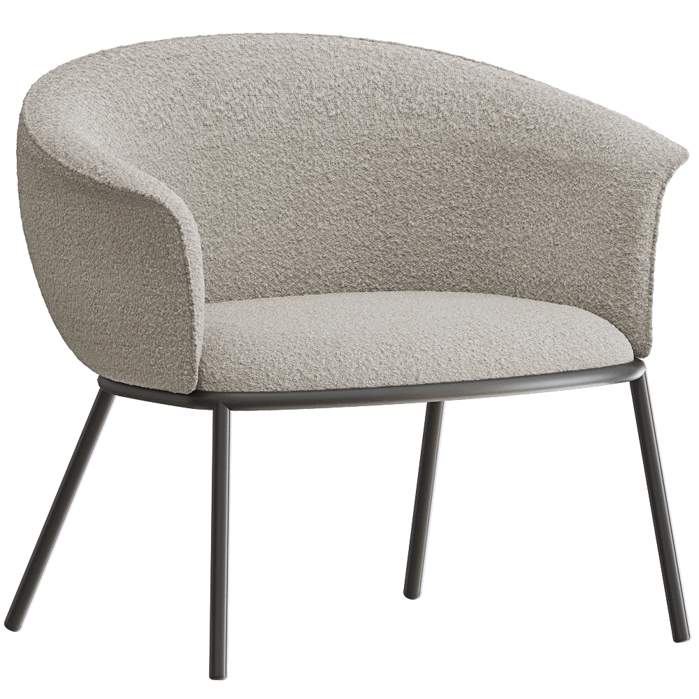 Bergenson Bjorn - Lounge chair Paal 3D Model