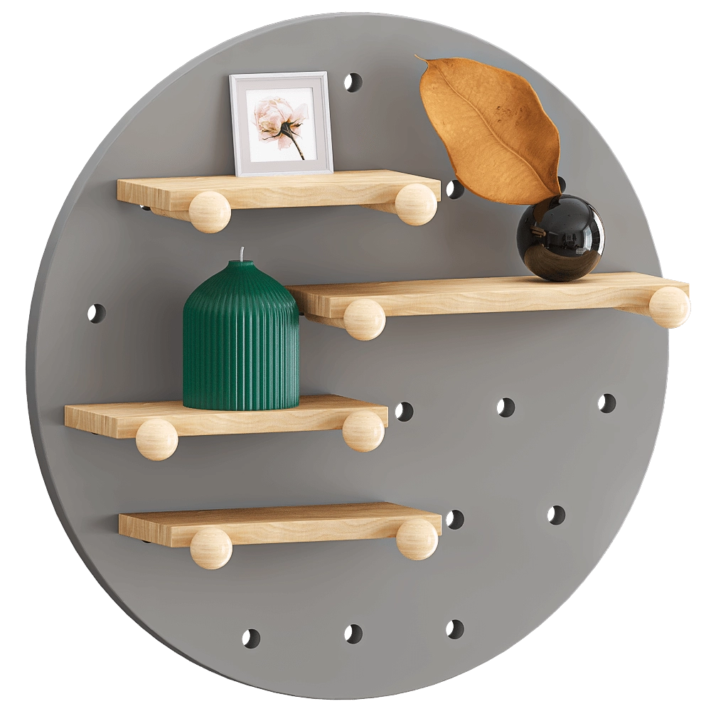 Bergenson Bjorn - Wall shelf Shely Round 3D Model