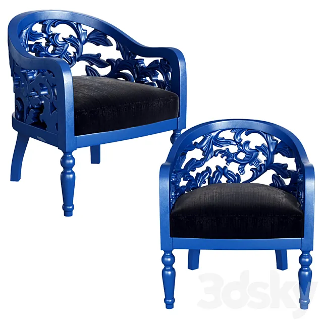 Berger armchair Monique 3D Model