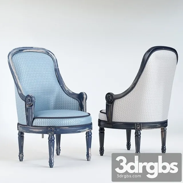 Berger armchair provence 3D Model Free