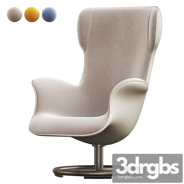 Bergere Armchair By Giorgetti 3D Model Free