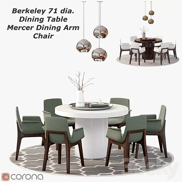 Berkeley 71 dia and Mercer 3D Model