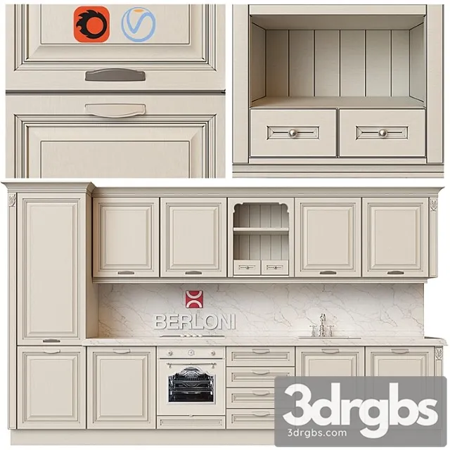 Berloni - florence (bianco antico) 3D Model Free