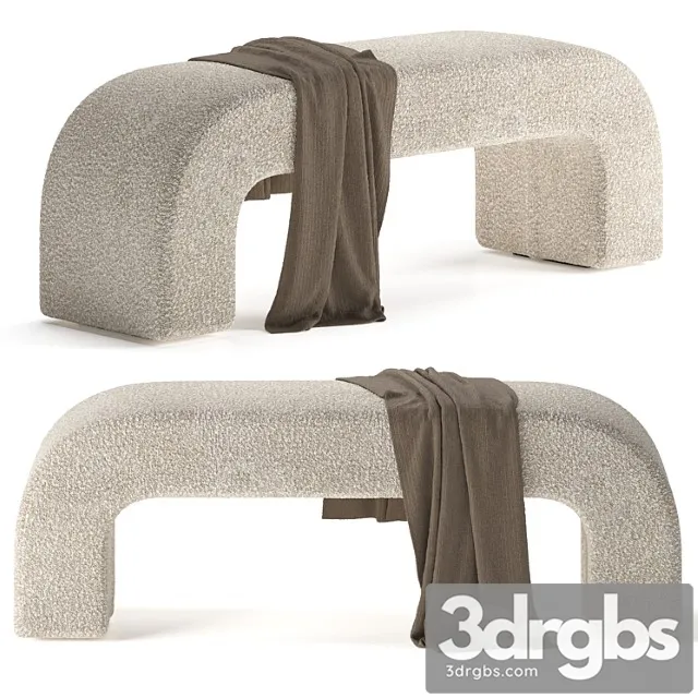 Bernard Boucle Bench Seat 3D Model Free