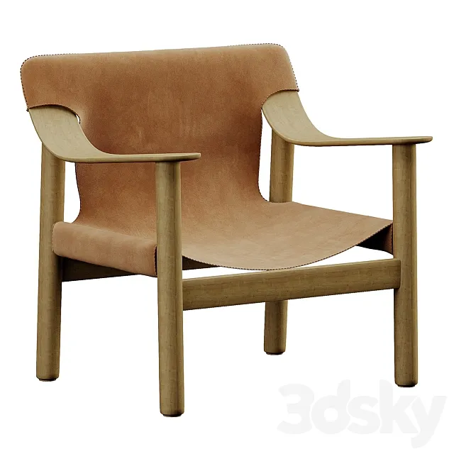 Bernard Lounge Chair 3D Model