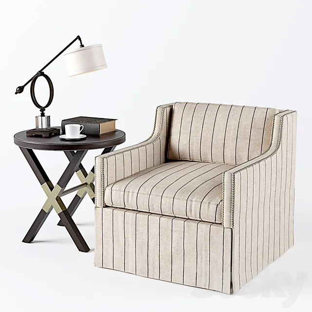 Bernhardt and uttermost set 3D Model