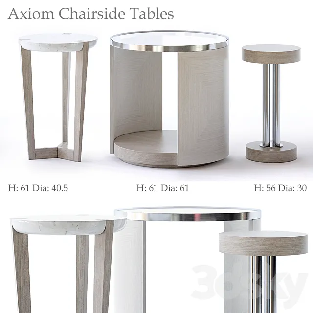 Bernhardt Axiom Chairside Table 3D Model
