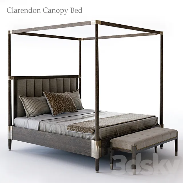 Bernhardt Clarendon Canopy Bed 3DModel