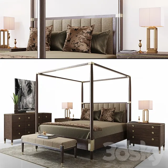 Bernhardt Clarendon Canopy Bed 3DModel