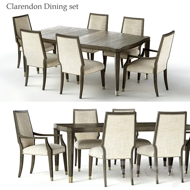 Bernhardt Clarendon Dining set 3DModel