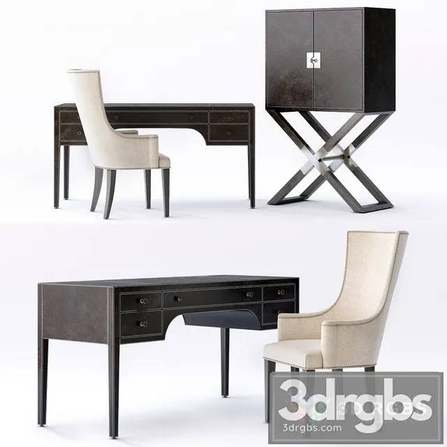 Bernhardt Clarendon Home Office 3D Model Free
