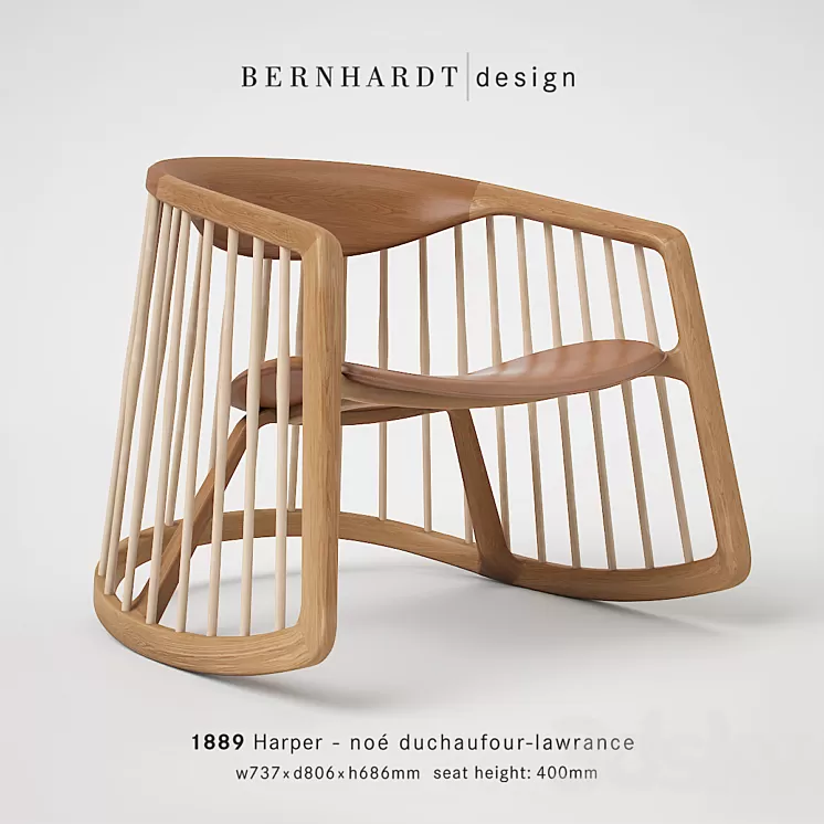 Bernhardt Design Harper Rocking Chair 3D Model