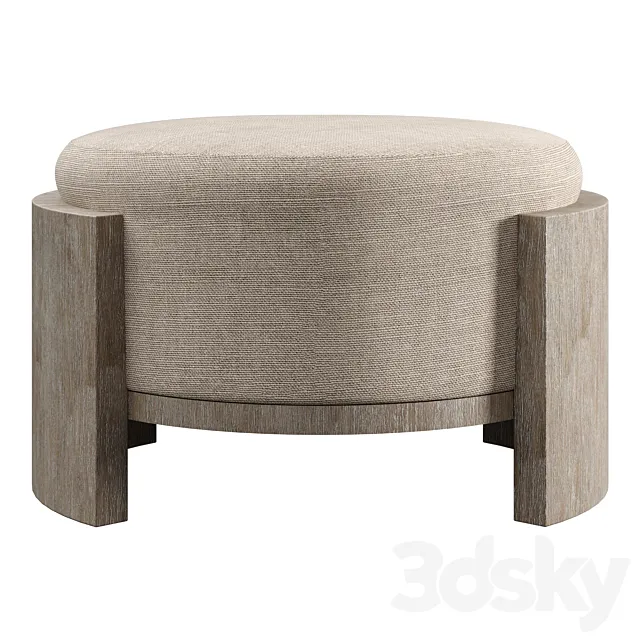 Bernhardt Foundations Cocktail Ottoman 3D Model