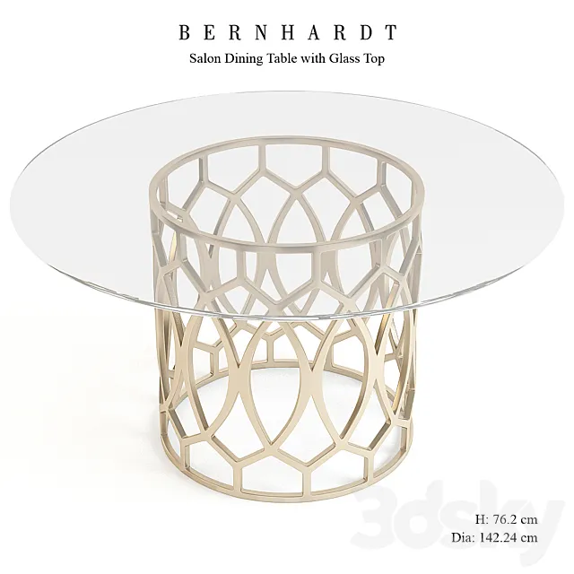 Bernhardt Furniture Salon Dining Table 3D Model