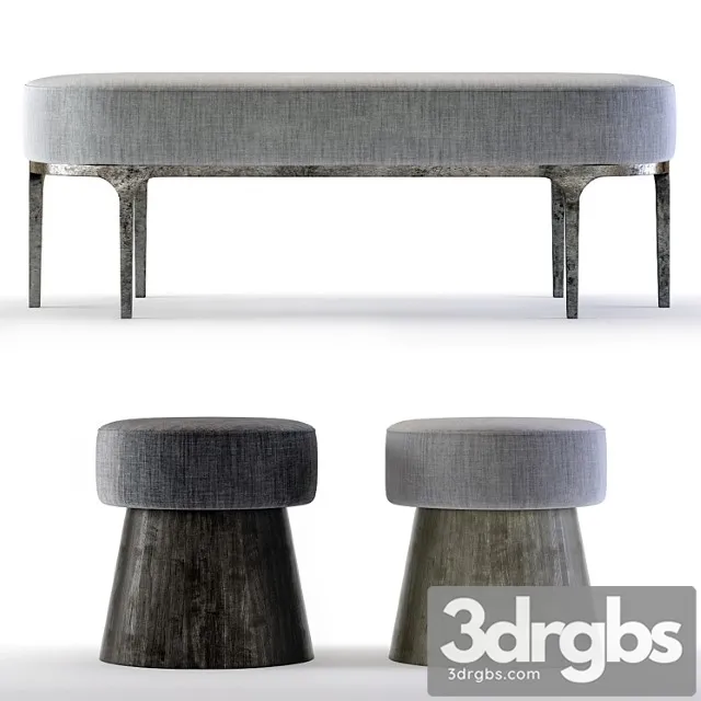 Bernhardt Linea Benches 3D Model Free