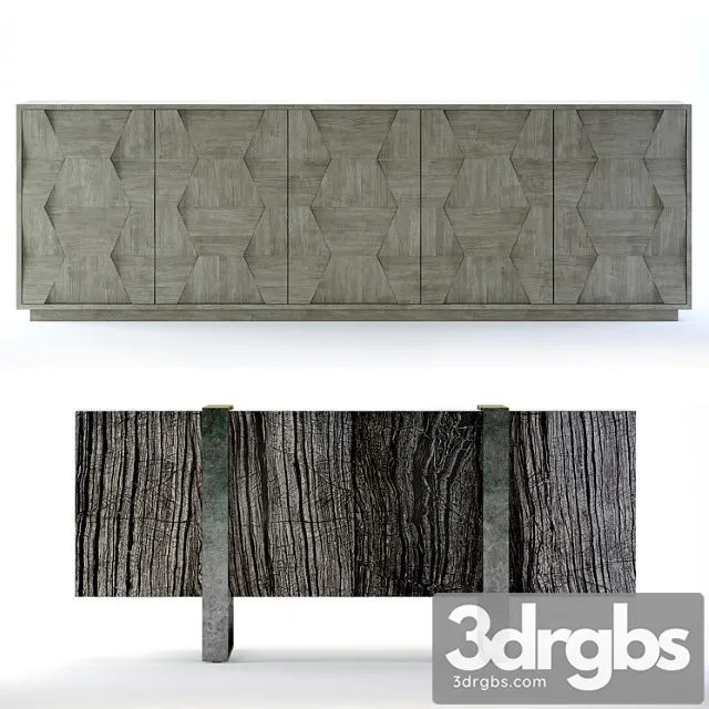 Bernhardt linea entertainment consoles 2 3D Model Free