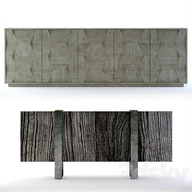 Bernhardt Linea Entertainment Consoles 3DModel