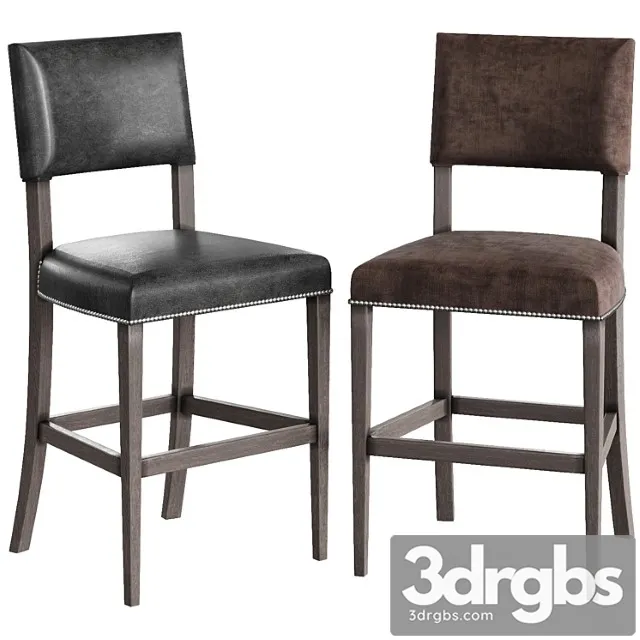 Bernhardt Moore Leather Bar Stool 3D Model Free