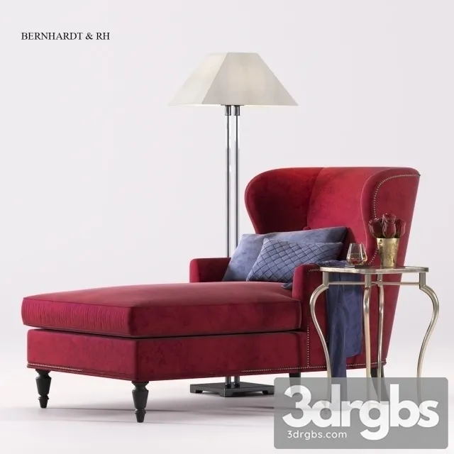 Bernhardt Nadine Chaise 3D Model Free