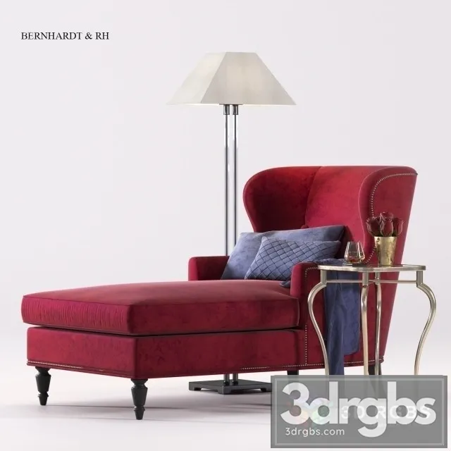 Bernhardt Nadine Chaise 3D Model Free