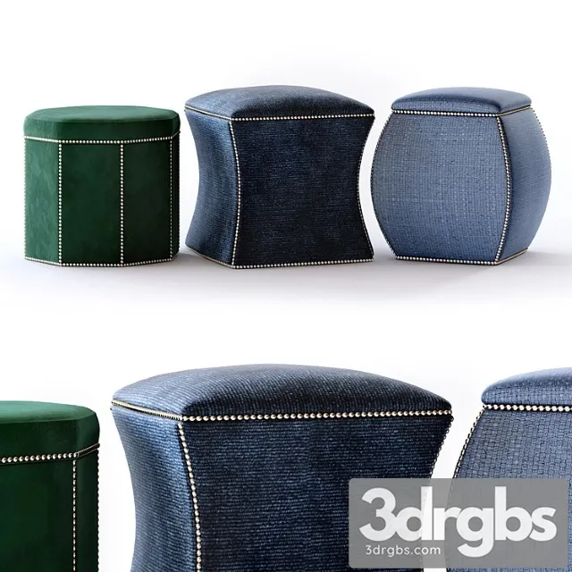 Bernhardt ottoman 2 3D Model Free