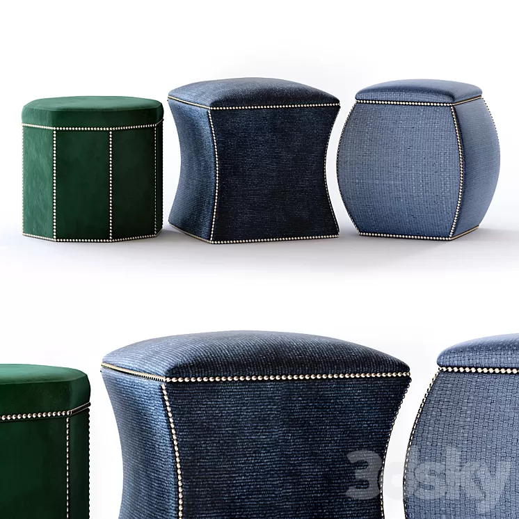 Bernhardt Ottoman 3D Model