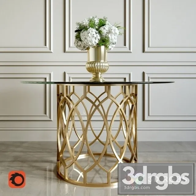 Bernhardt Salon Dining Table 3D Model Free