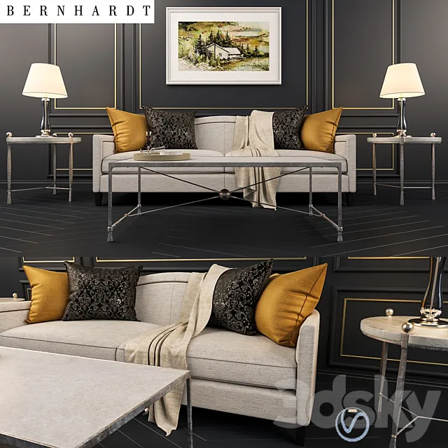 Bernhardt - Strickland Sofa 3D Model