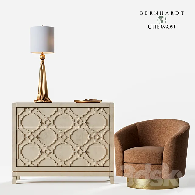 Bernhardt & uttermost set 3D Model