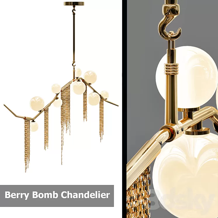 Berry Bomb Chandelier 3D Model